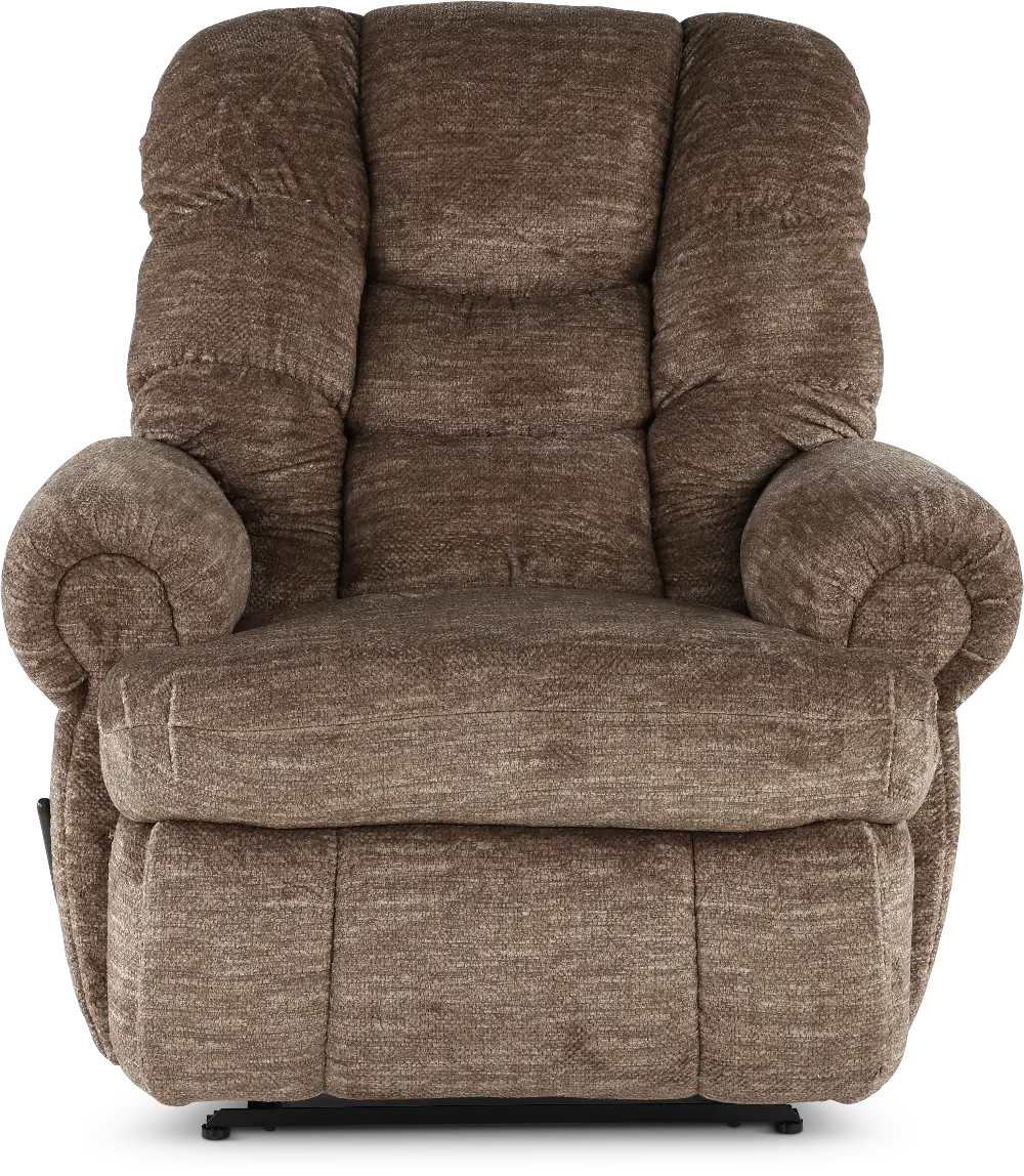 King Comfort Camel Brown Big and Tall Recliner-1