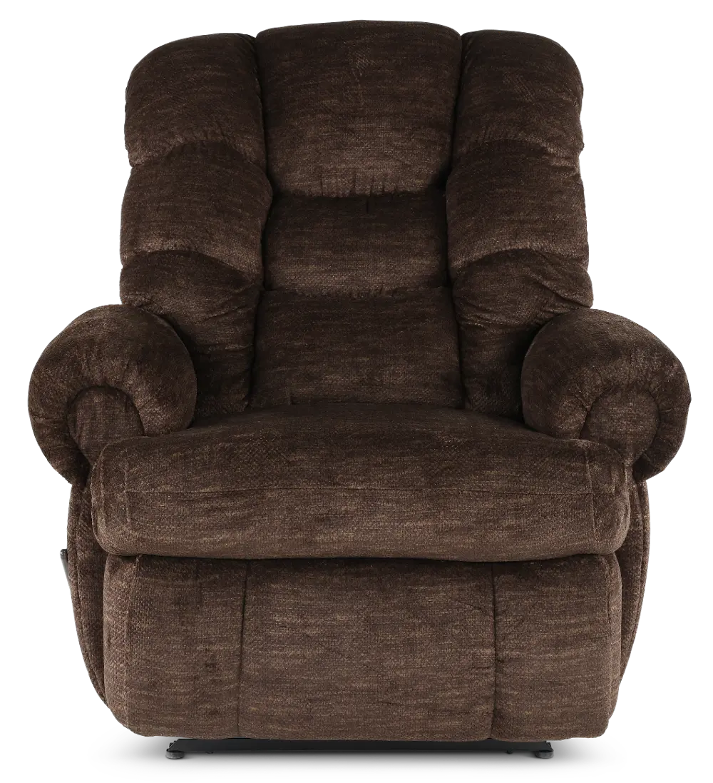 King Comfort Fudge Brown Big and Tall Recliner-1