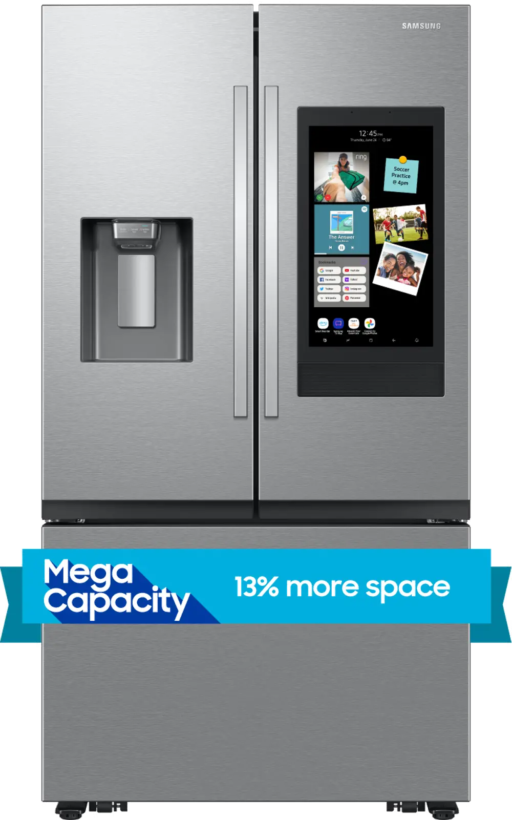 RF32CG5900SR Samsung 30 Cu Ft Mega Capacity French Door Refrigerator with Family Hub - Stainless Steel-1