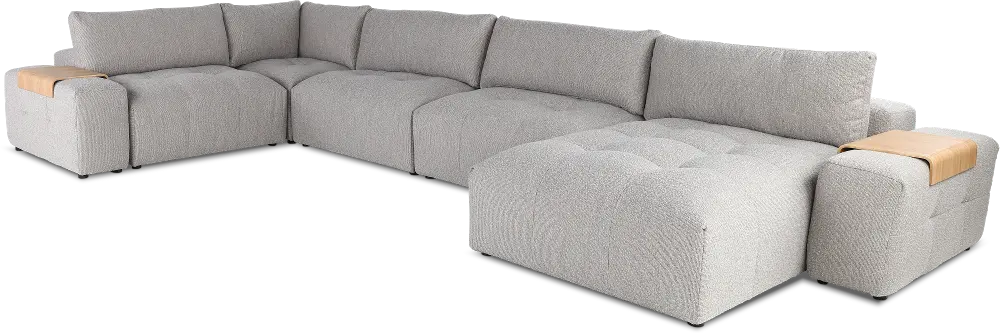 Preston Gray Modular 7 Piece Sectional-1