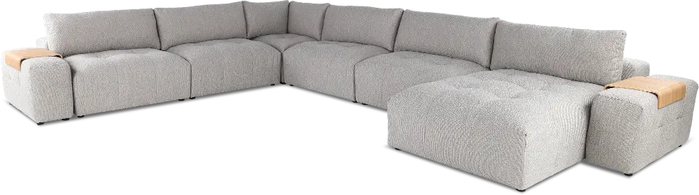 Preston Gray Modular 8 Piece Sectional-1