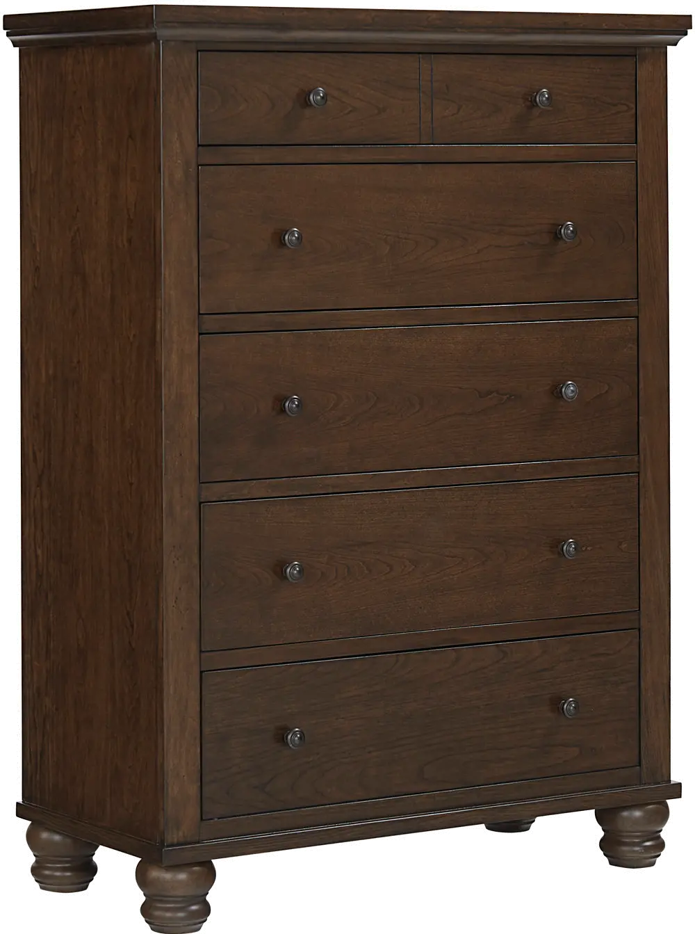 Cambridge Brown Cherry Chest of Drawers-1