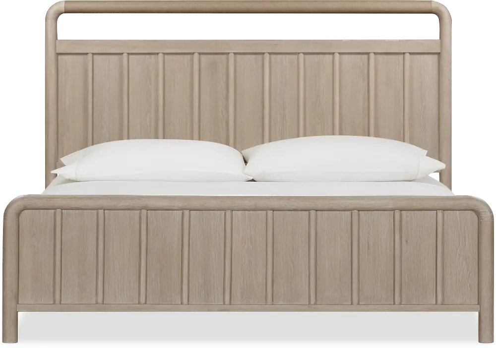 Camden Oak Queen Bed-1