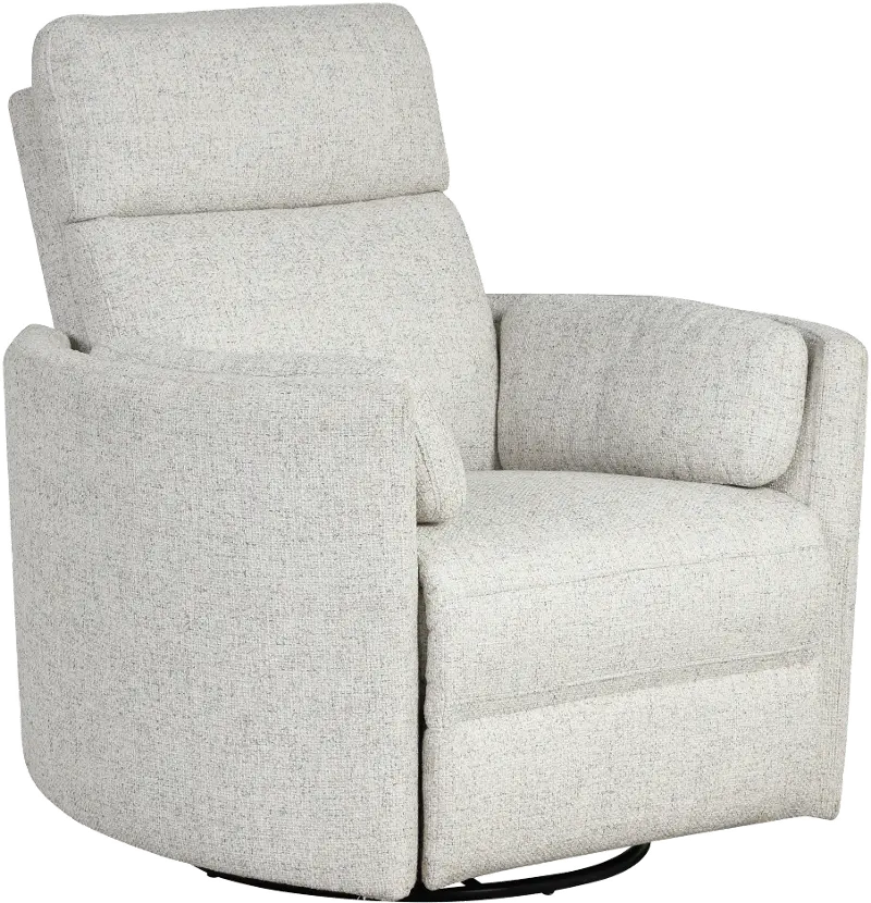 McCartney Off-White Swivel Glider Power Recliner