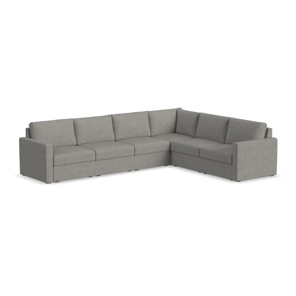 Flex Gray 6-Seat Modular Sectional-1