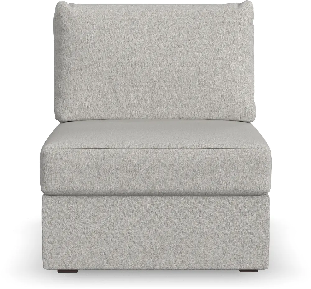 Flex Taupe Sectional Armless Chair-1