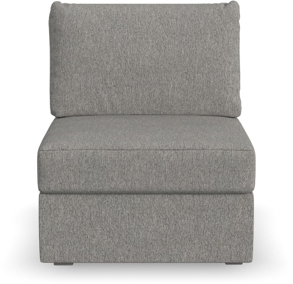 Flex Gray Sectional Armless Chair