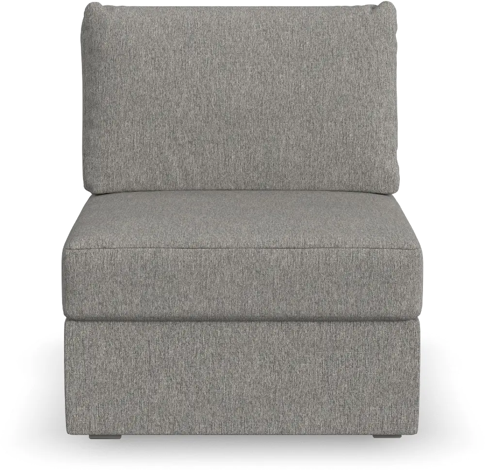 Flex Gray Sectional Armless Chair-1