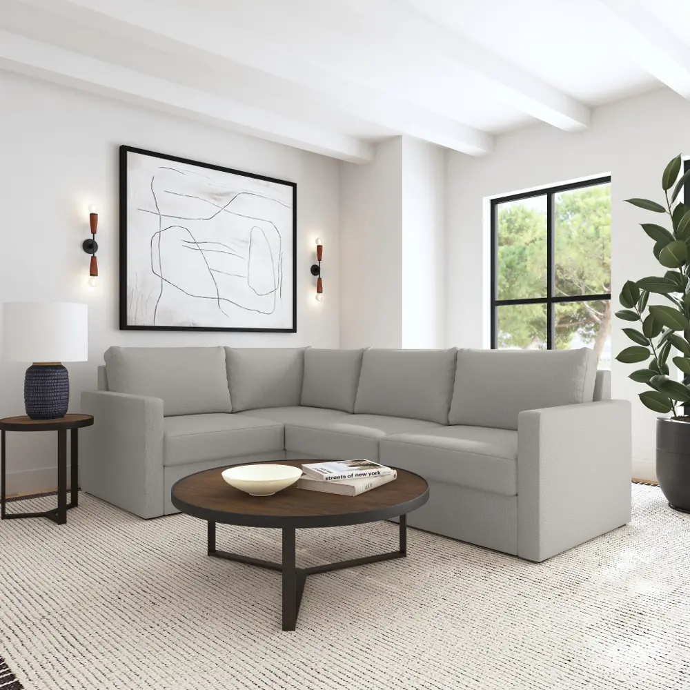 Flex Taupe 4-Seat Modular Sectional-2