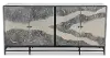 Caspar Black and Acid Wash Sideboard