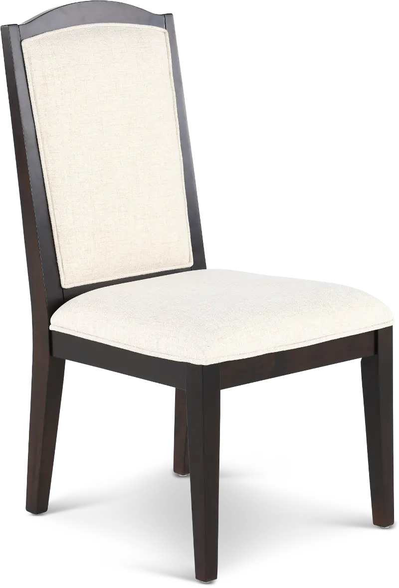 Sutton Dark Brown and White Dining Chair