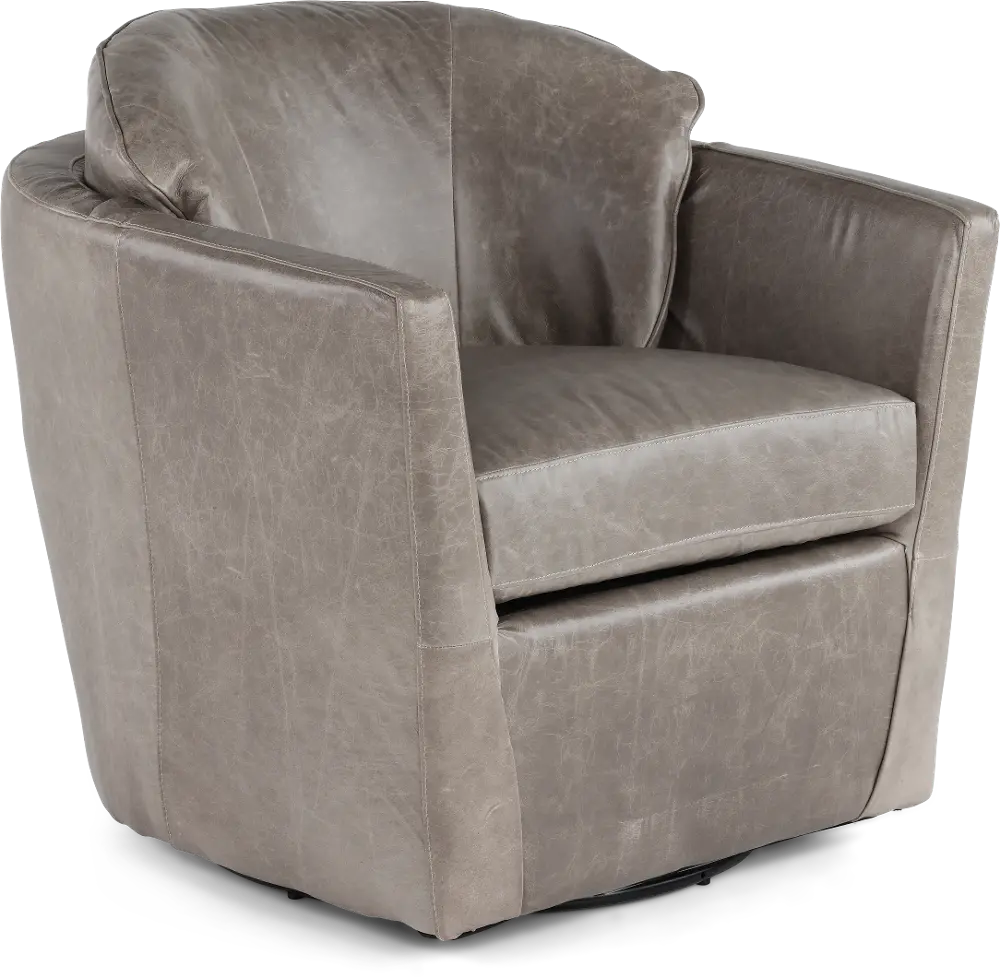 Talon Stone Gray Swivel Chair-1