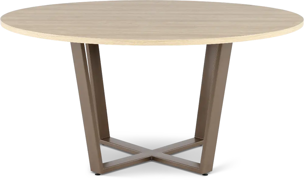 Ellington Tan and Bronze Dining Table-1