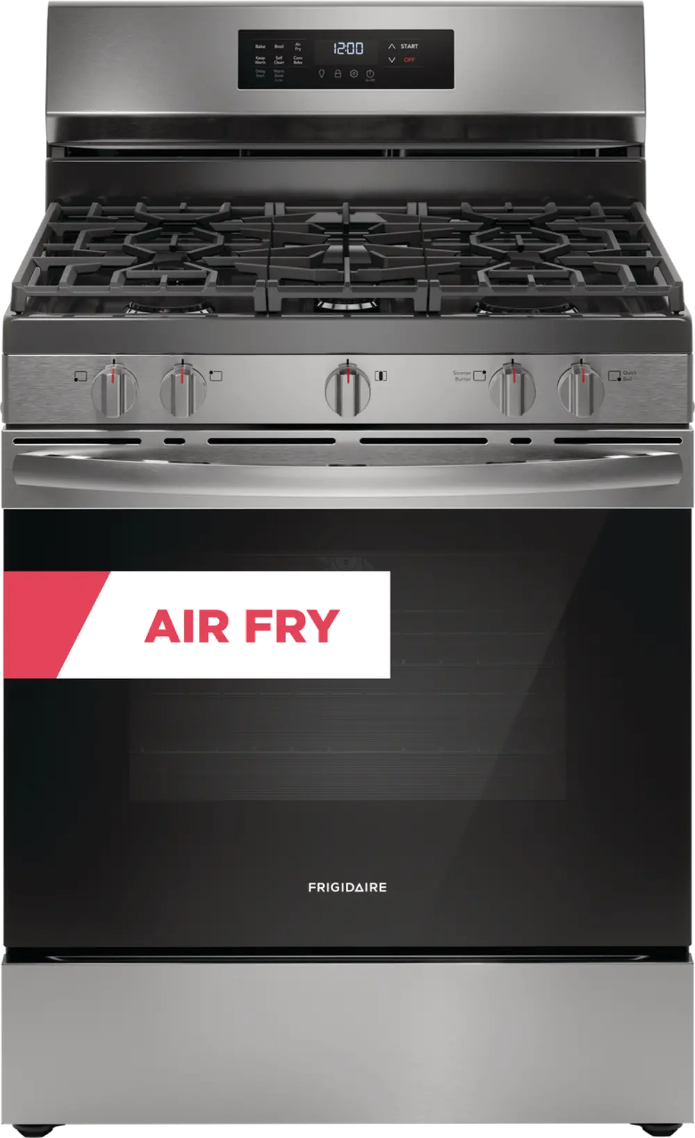 FCRG3083AS Frigidaire 5.1 Cu Ft Gas Range with Air Fry - 30  Stainless Steel-1