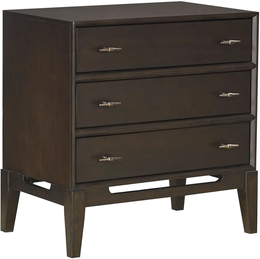 Sutton Dark Brown Nightstand-1