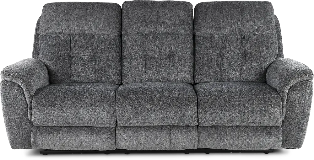 Spencer Storm Blue Power Reclining Sofa with Power Headrest and Lumbar-1