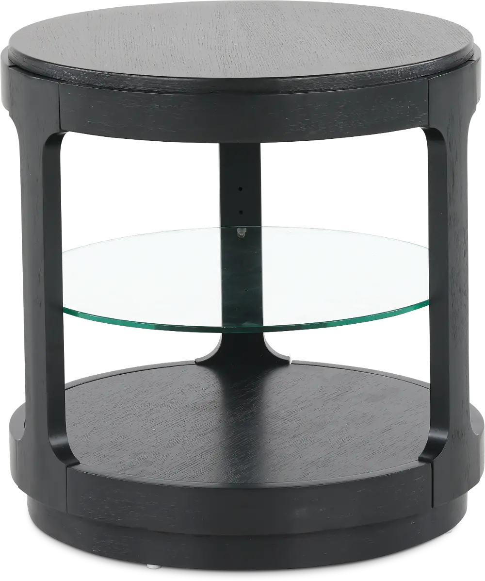 Loft Black End Table-1