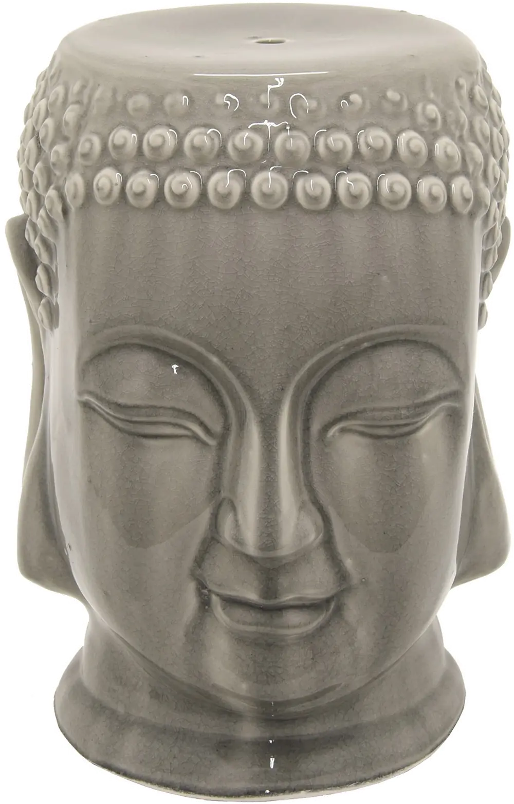 Gray Buddha Head Stool-1