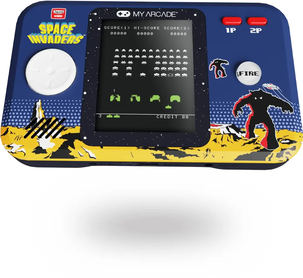 My Arcade Space Invaders Pocket Player Pro Portable Gaming System-1