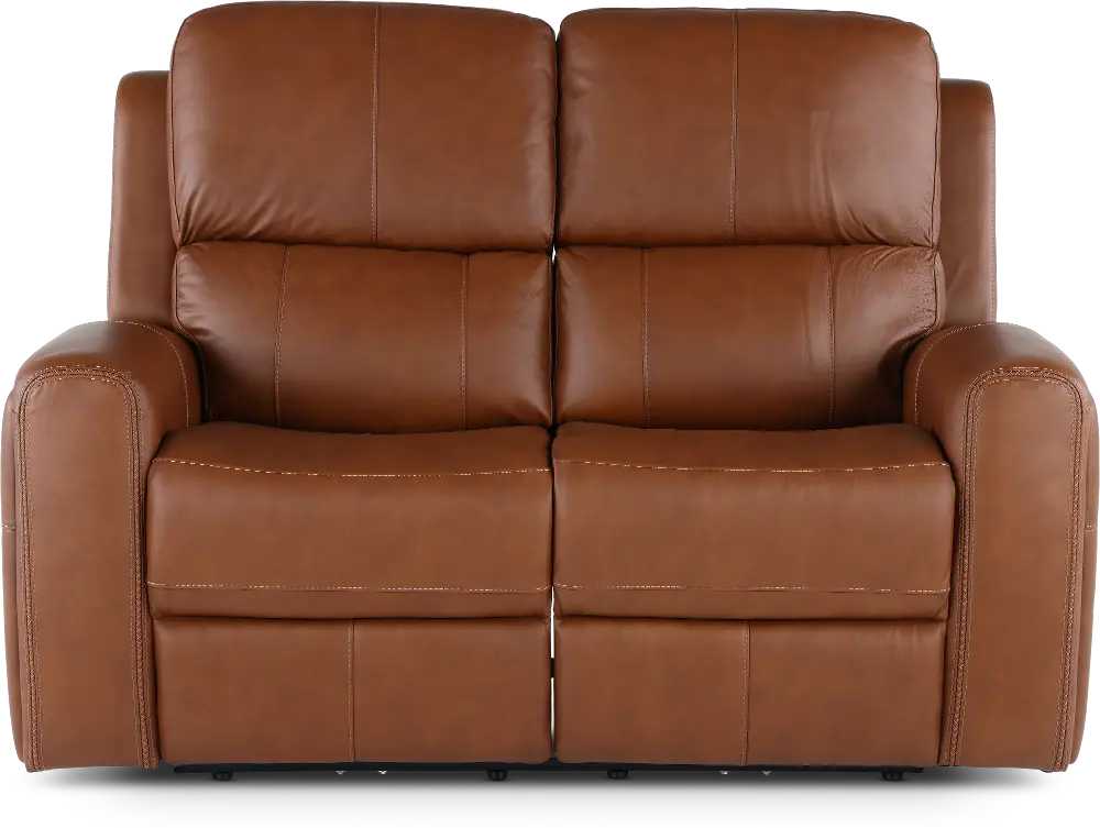 Linden Caramel Power Reclining Loveseat-1