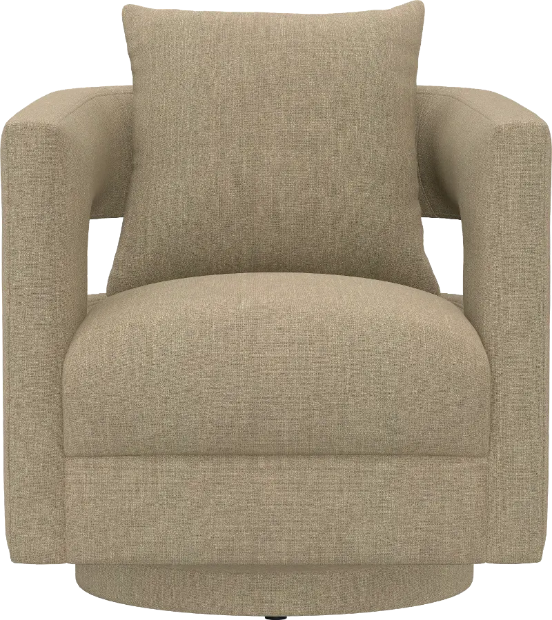 Jude Tan Swivel Accent Chair