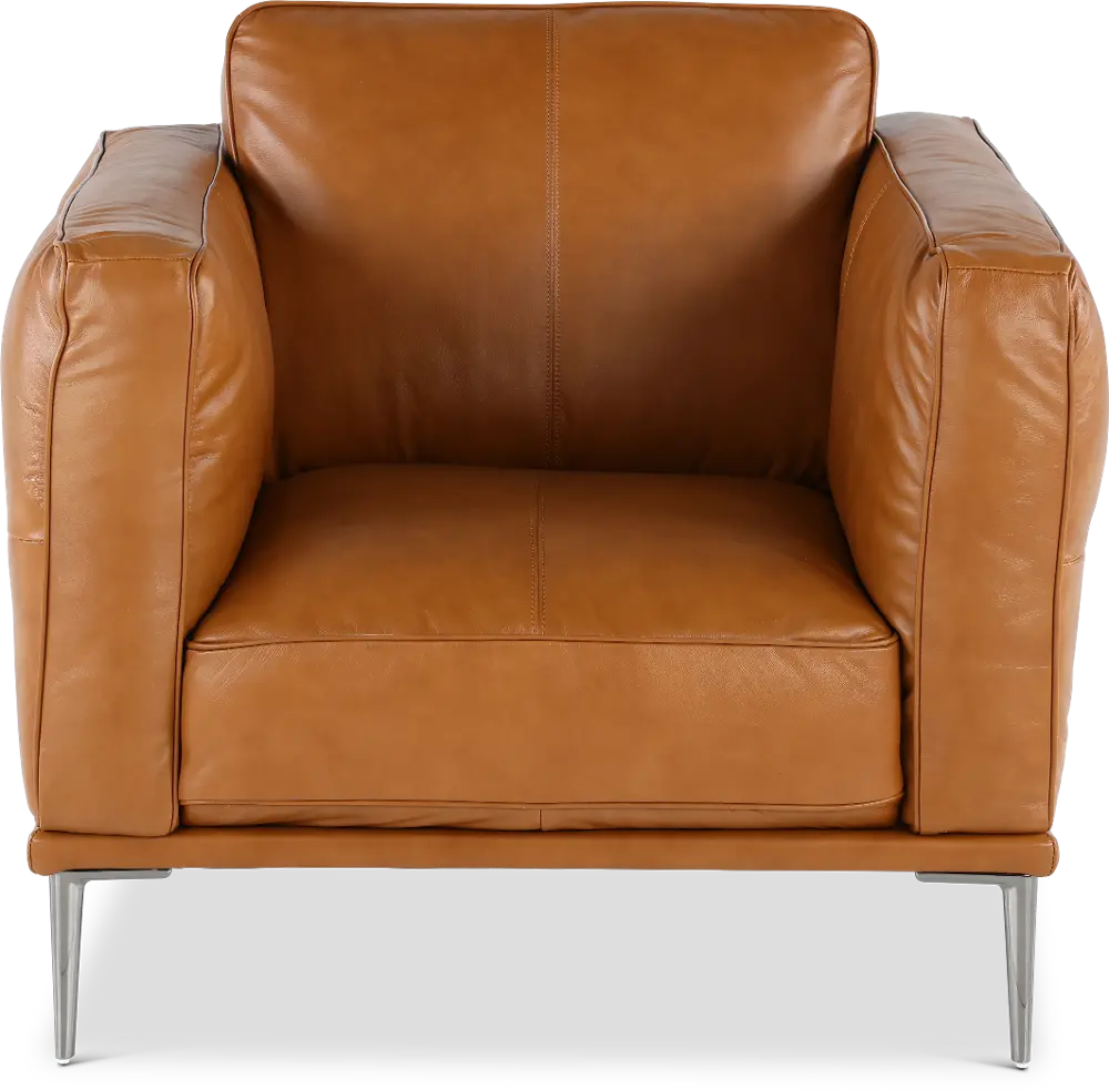 Oasis Tan Leather Chair-1
