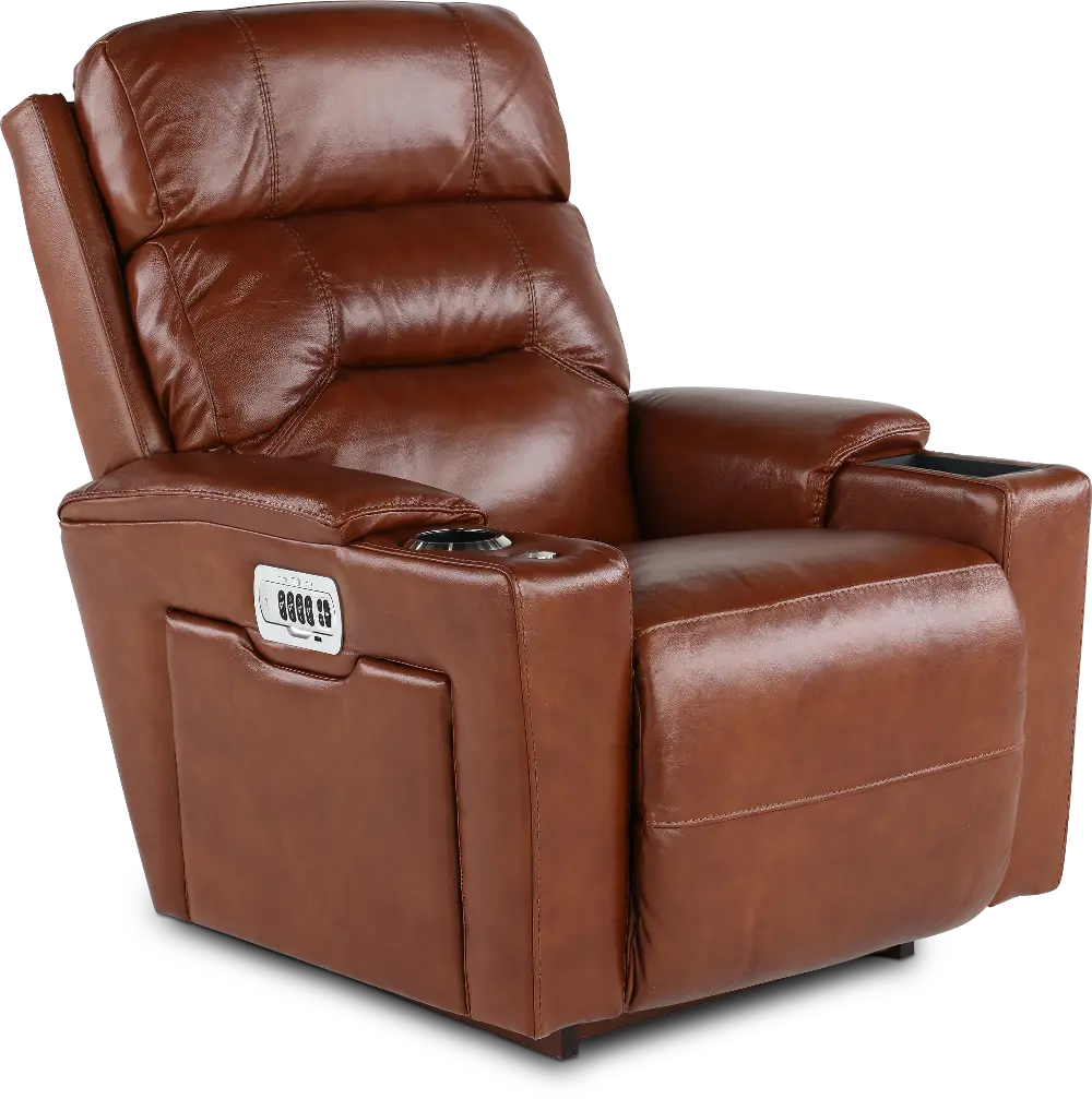 10X-762/LB180474 Neo Cognac Power Rocker Recliner with Headarest and Lumbar-1