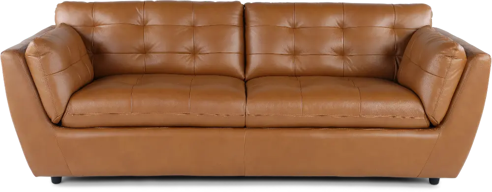 Tiffany Brown Leather Sofa-1