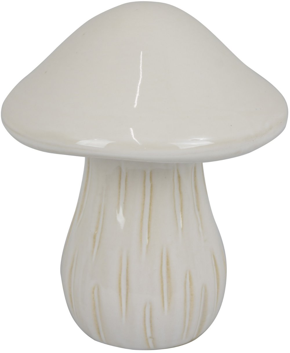 6.5" Ivory Mushroom Decor