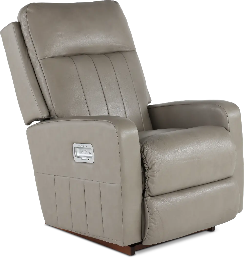 10X-747-RW/LB172952 Finley Pewter Power Rocker Recliner with Headrest and Lumbar Support-1