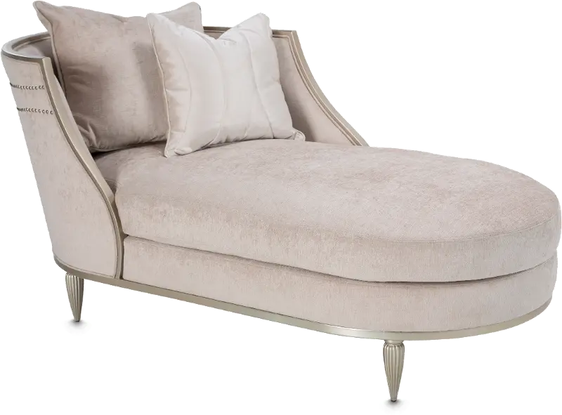 London Place Light Champagne Chaise