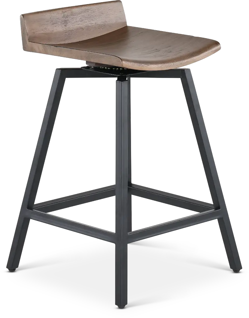 Nest Brown Swivel Counter Height Stool