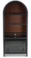 Chill Black Arch Fireplace Bookcase