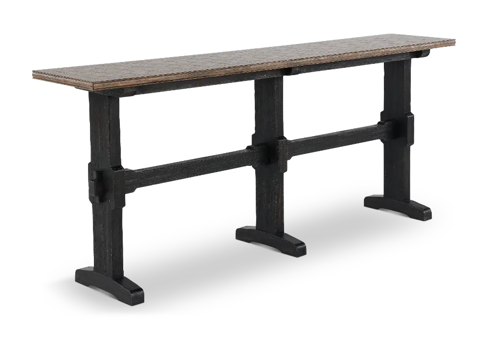 7050-80151-89 Americana Trestle Two-Tone Sofa Table-1