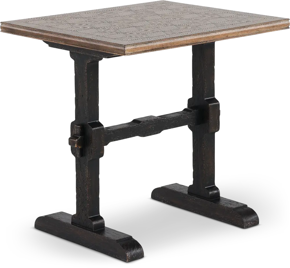 7050-80113-89 Americana Trestle Two-Tone End Table-1