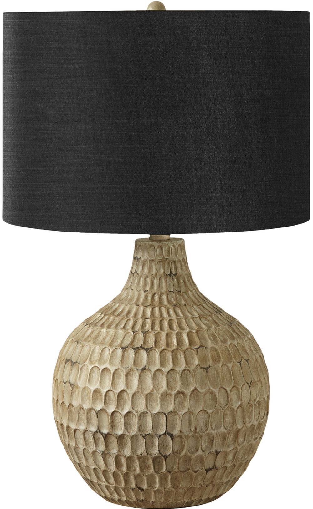 113481039 25 Inch Brown and Black Table Lamp sku 113481039