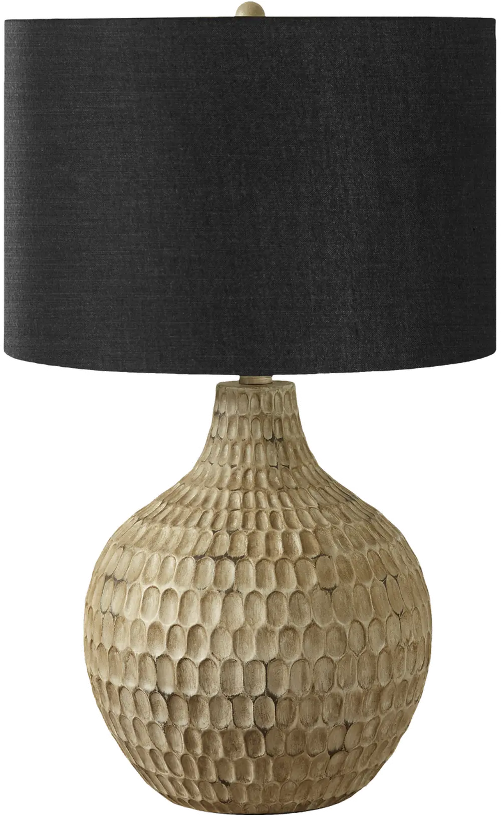 25 Inch Brown and Black Table Lamp-1