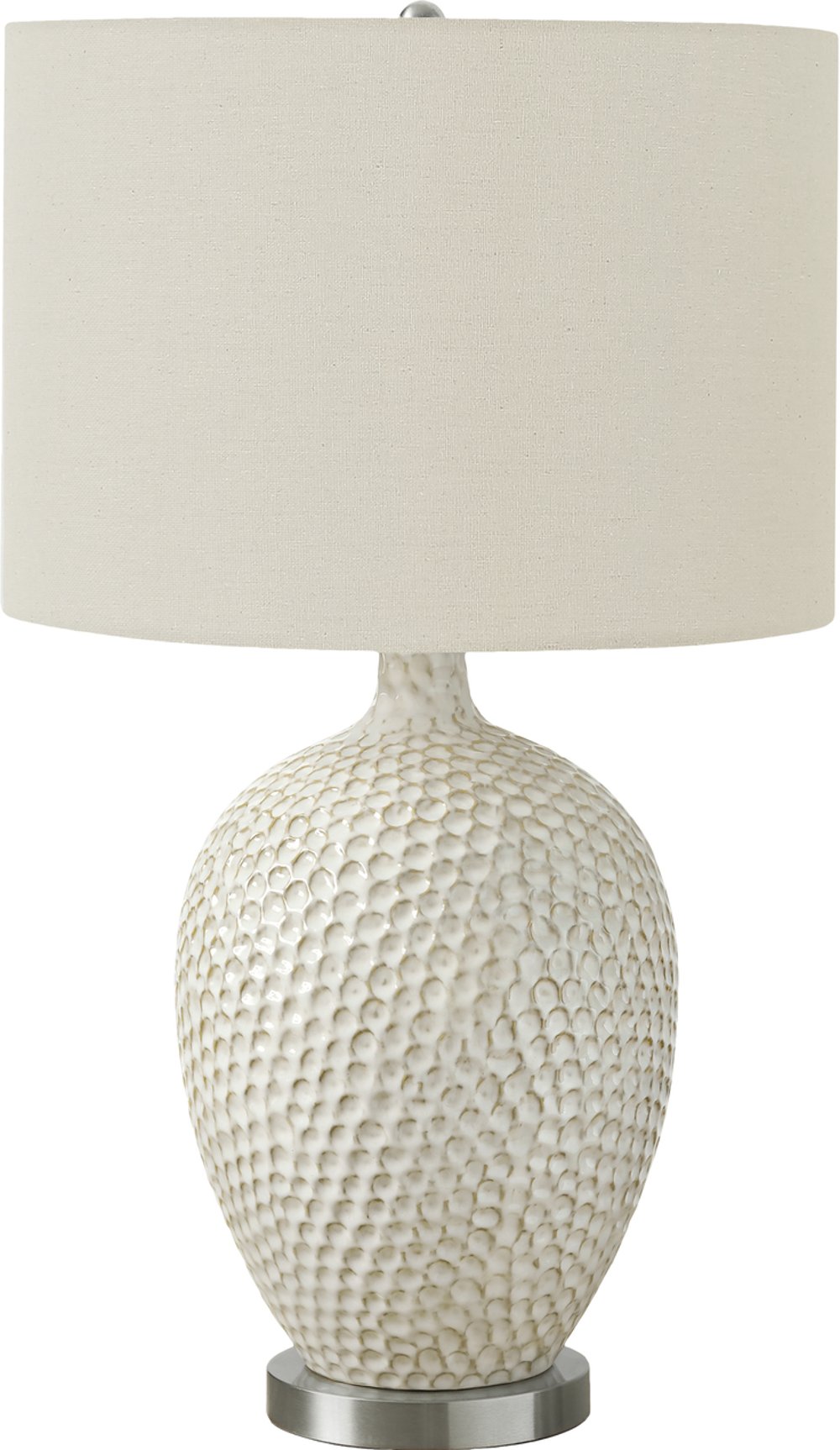 113481047 28 Inch Cream Ceramic Table Lamp sku 113481047