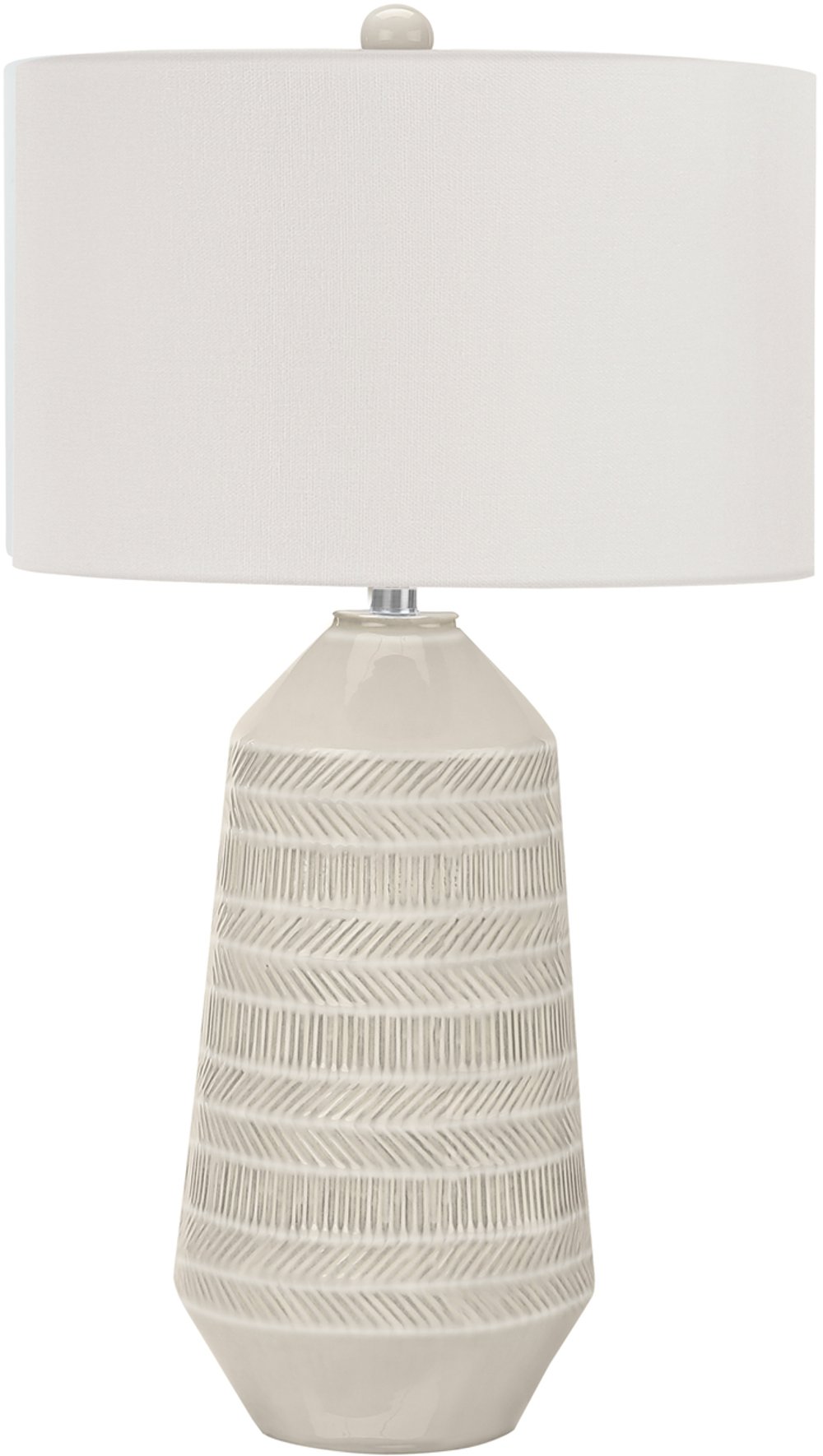 33 Inch Ivory and Cream Table Lamp