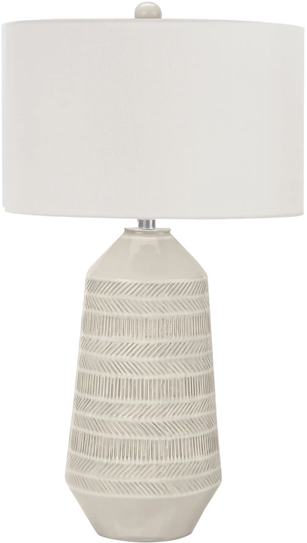 33 Inch Ivory and Cream Table Lamp-1