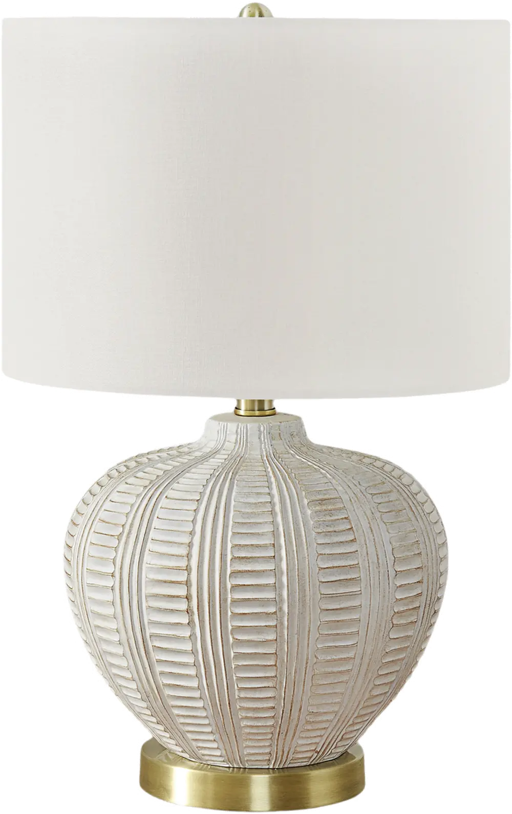 21 Inch Cream Transitional Table Lamp-1