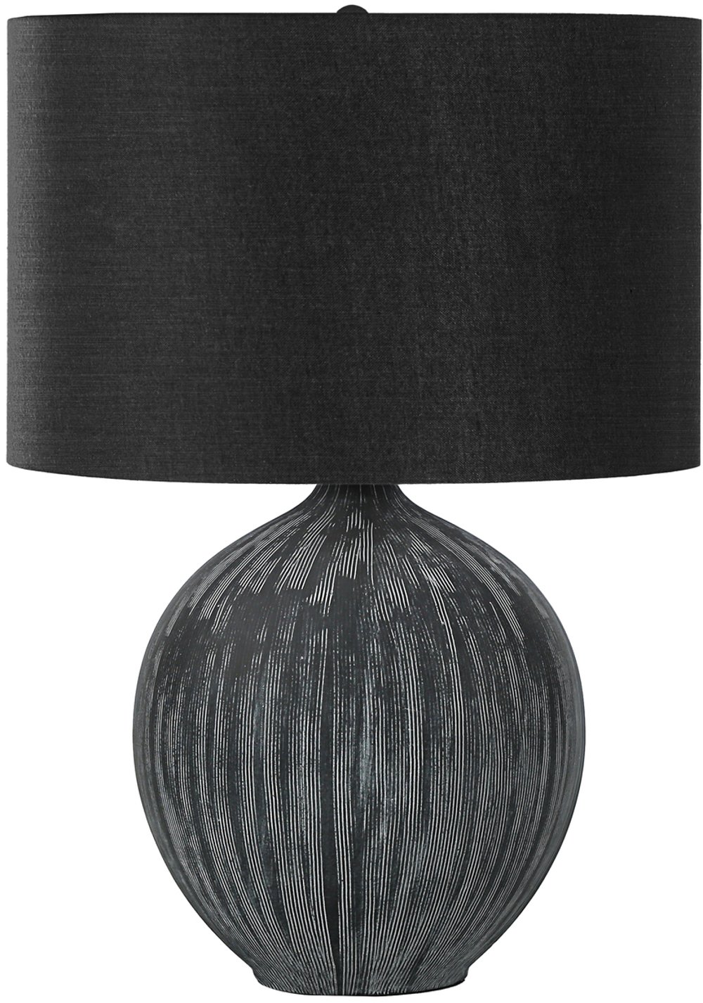 23 Inch Black Ceramic Contemporary Table Lamp