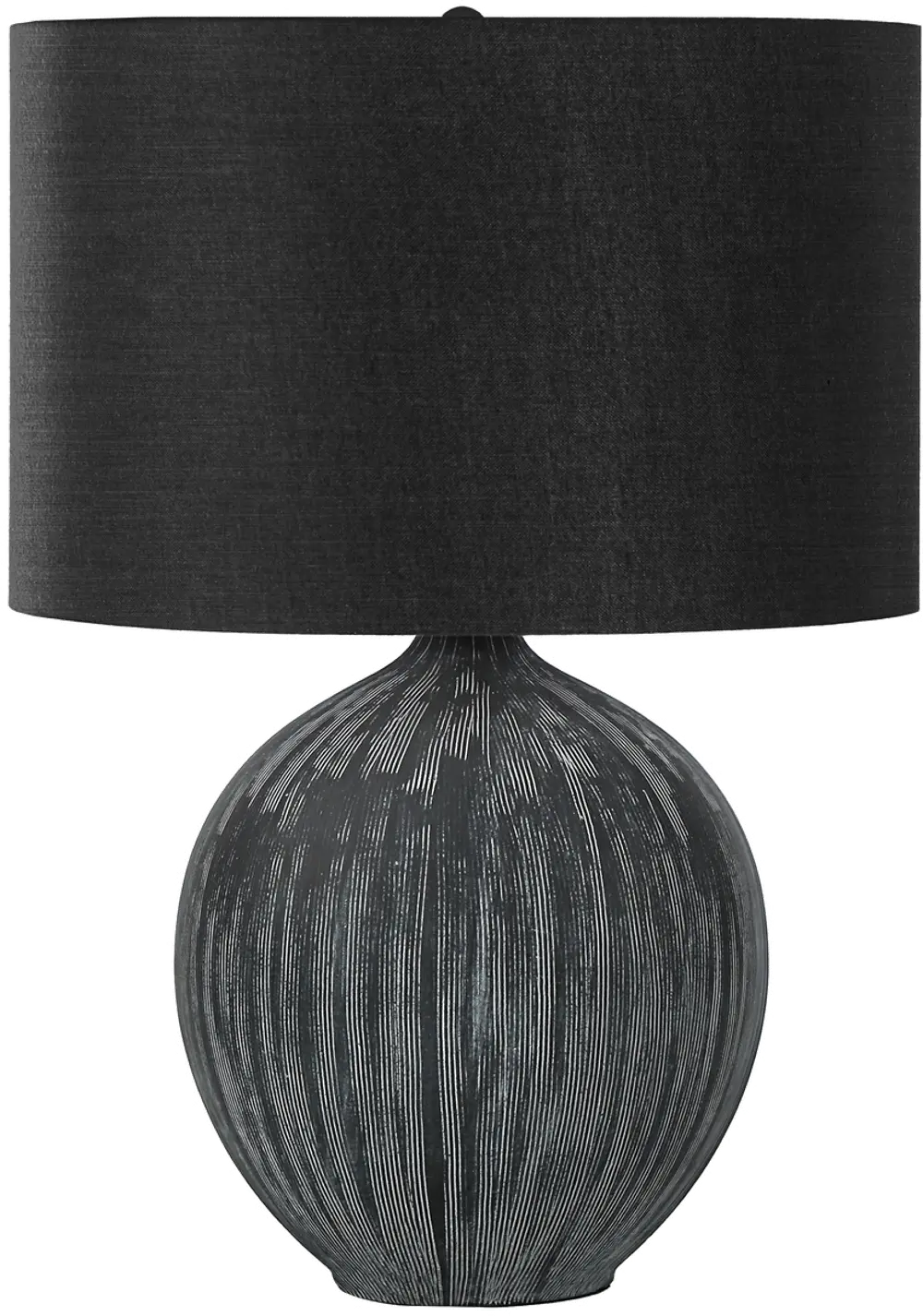 23 Inch Black Ceramic Contemporary Table Lamp-1