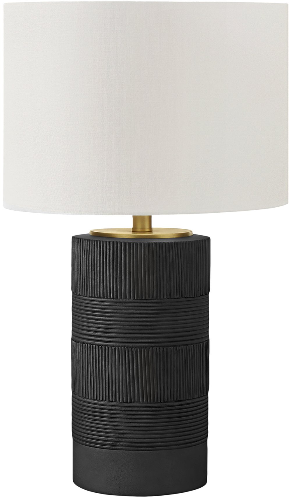 113481144 24 Inch Black Resin Modern Table Lamp sku 113481144