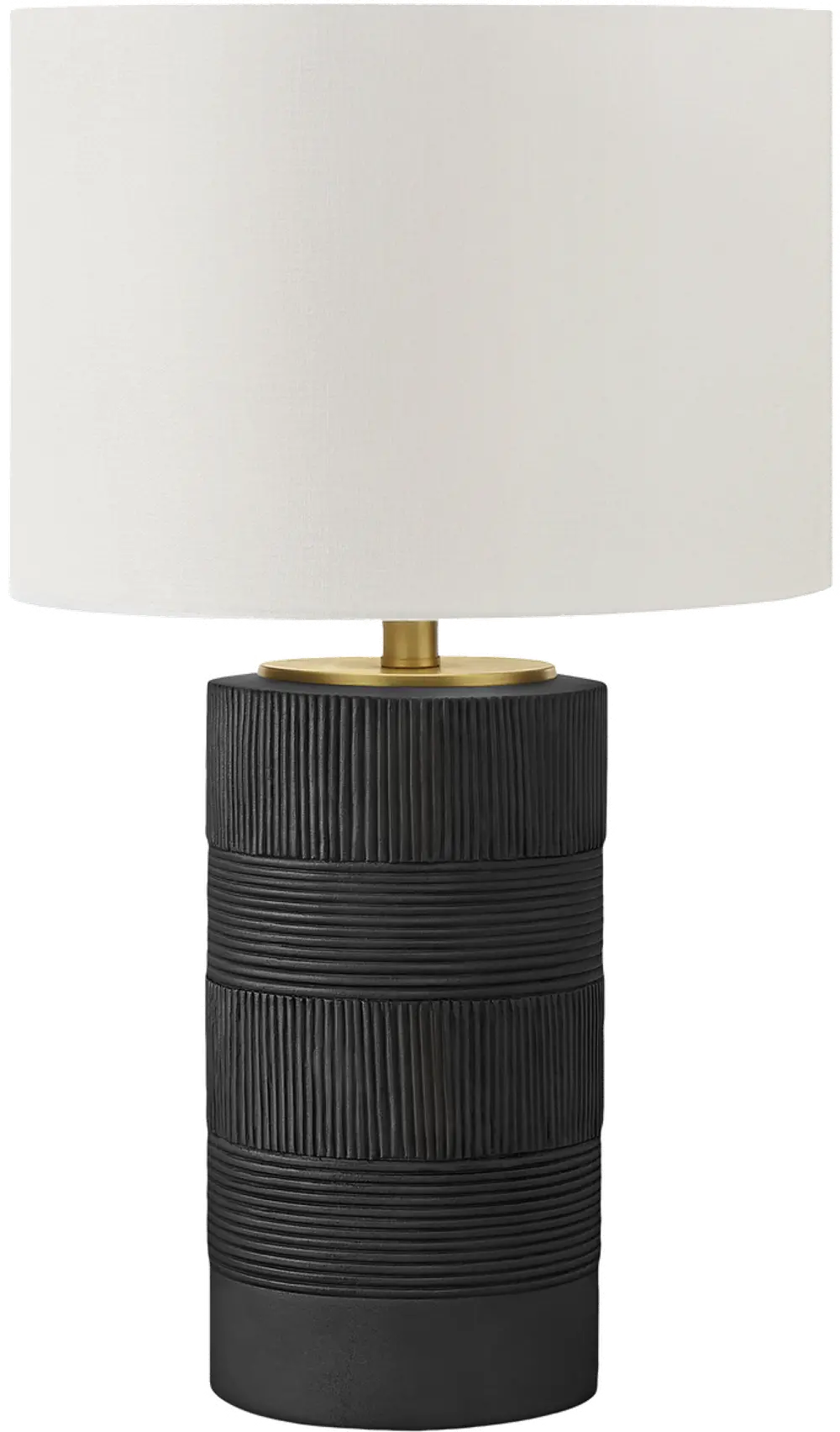 24 Inch Black Resin Modern Table Lamp-1