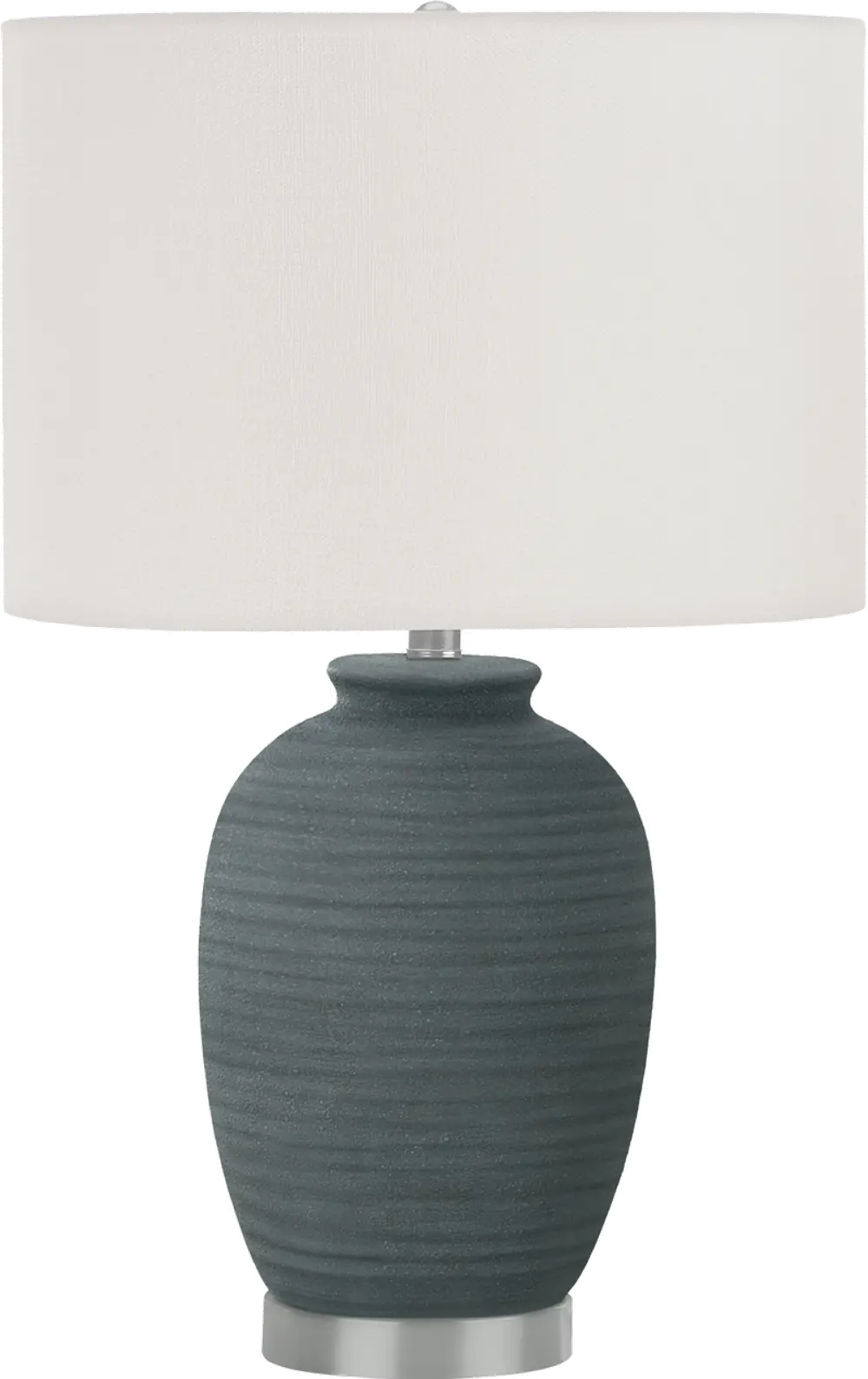 24 Inch Blue Ceramic Table Lamp-1