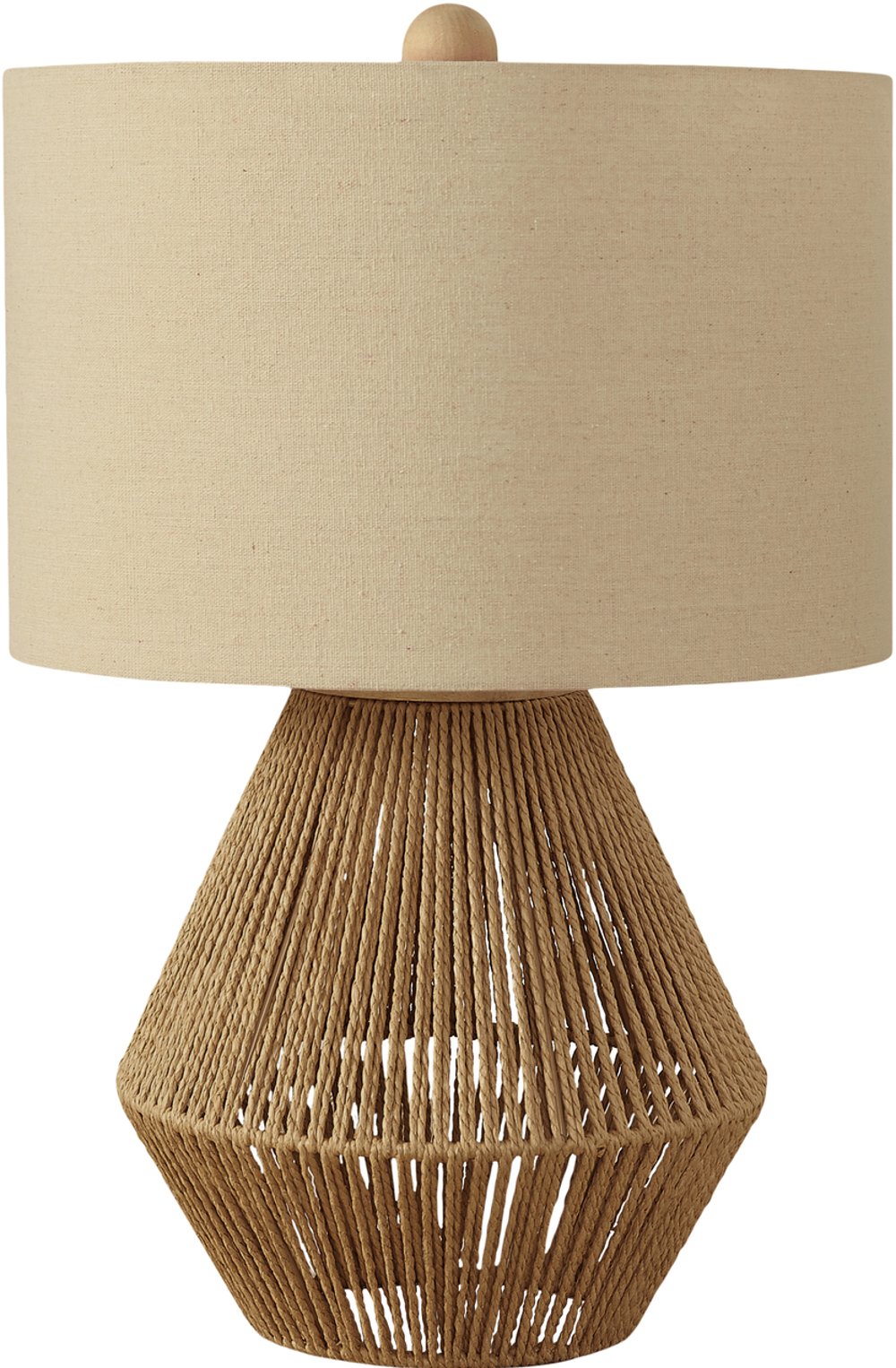 113481217 22 Inch Brown Rope Table Lamp sku 113481217