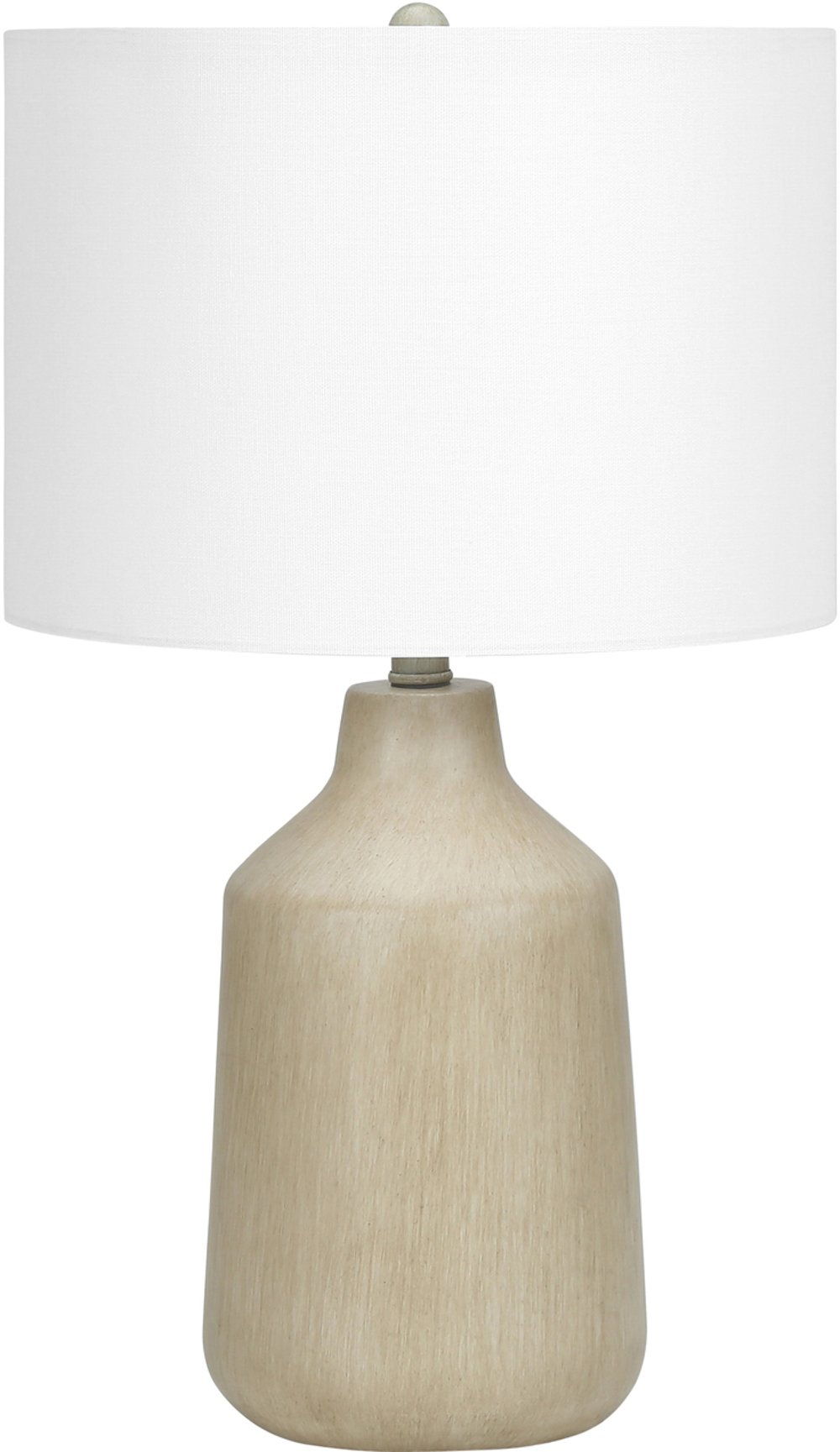 24 Inch Beige Concrete Table Lamp