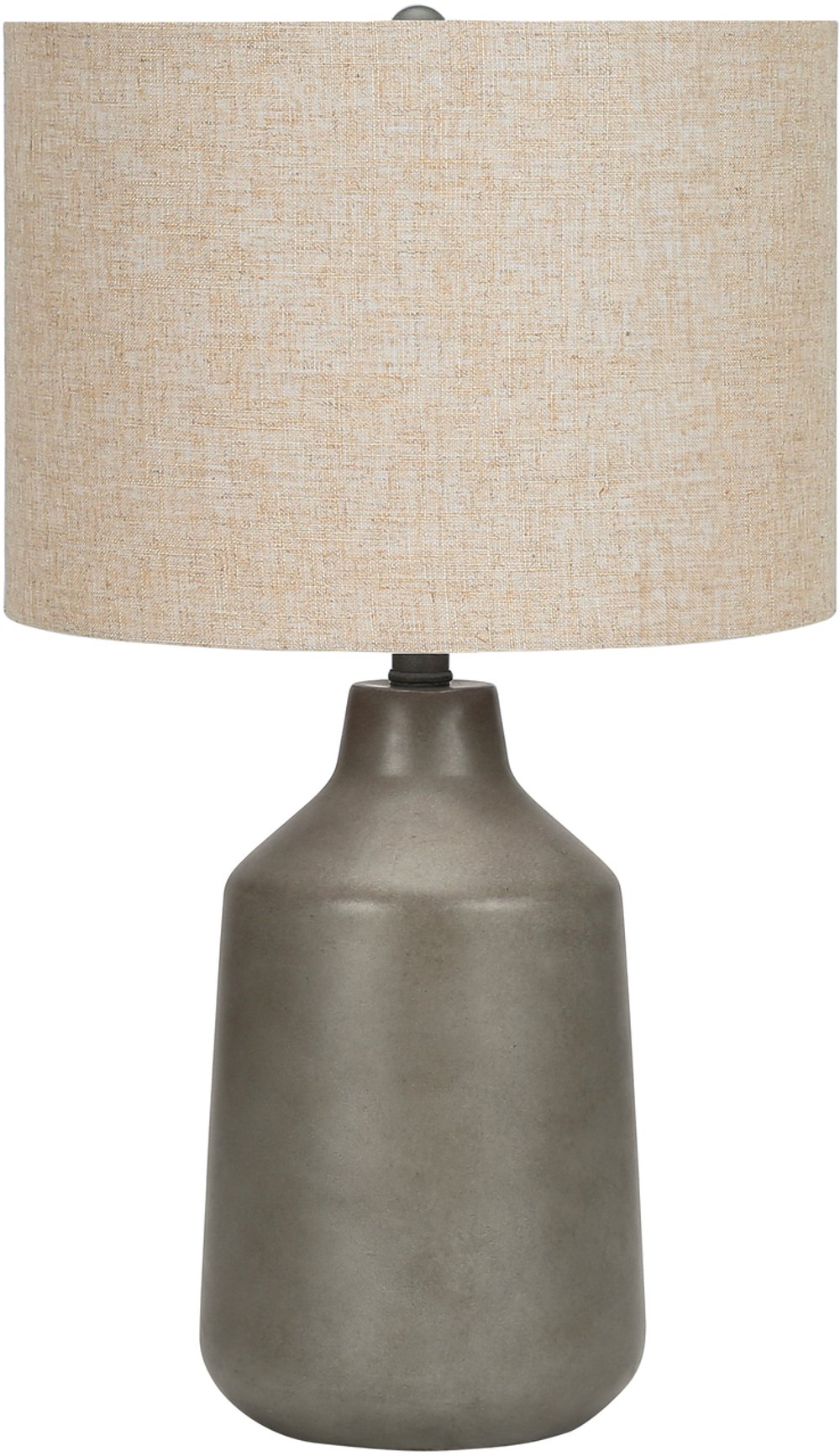 24 Inch Gray Concrete Table Lamp