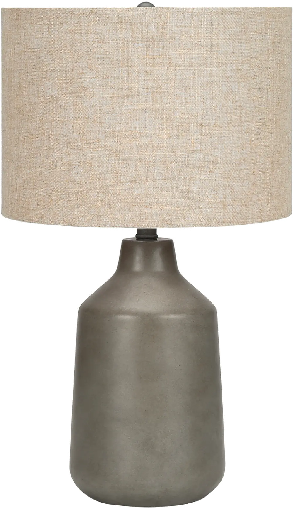 24 Inch Gray Concrete Table Lamp-1